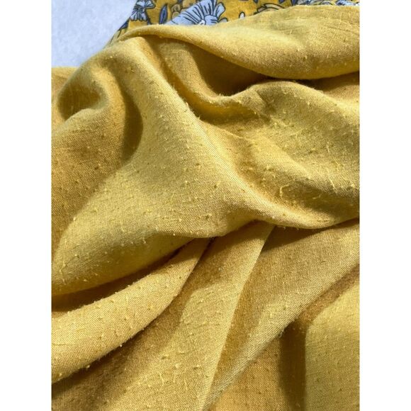 Joie 4T Toddler Girls Dress Boho Cottage Yellow Floral Ruffle Lined Gray Frilly - Picture 7 of 11